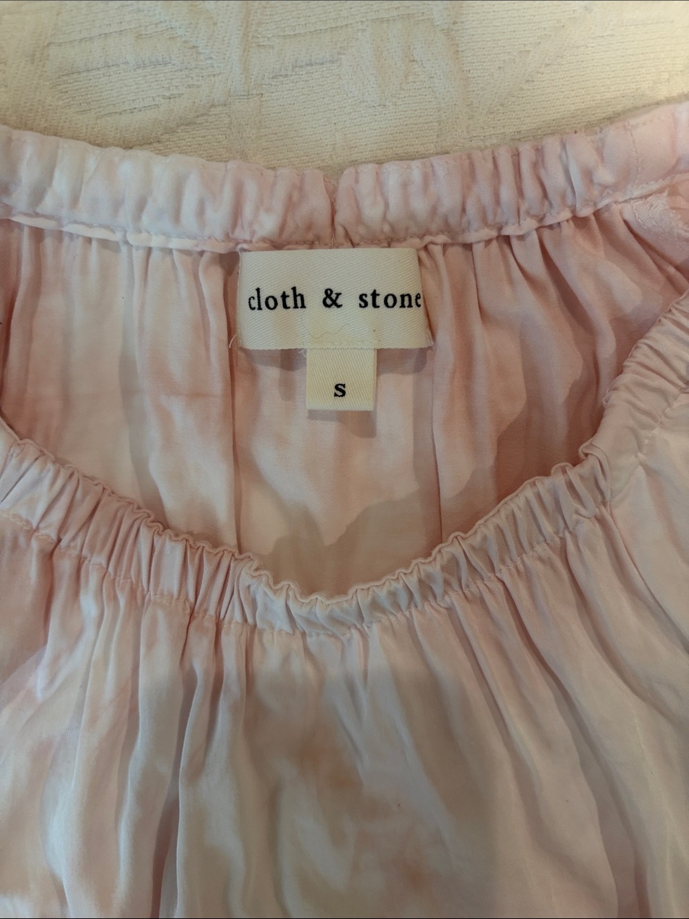cloth & stone Pale Pink Elastic Waist Circle Skirt